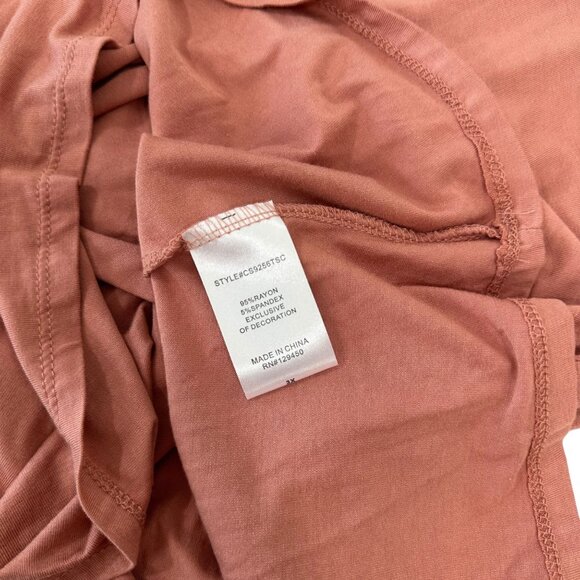 Como Vintage Women Plus SZ 3X Pink Boho Tunic Top Floral Embroidery Bell Sleeves - Picture 4 of 13